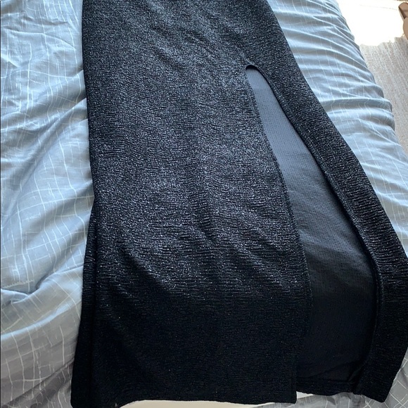 Teeze Me Long black sparkly dress/gown/ prom dress - Picture 4 of 7